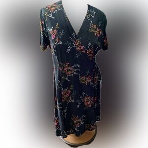 Vintage Innovation Sport SS Wrap Dress V-Neck Rayon 12